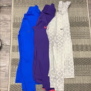 Nike Pro Quarter Zip Ups- Bundle